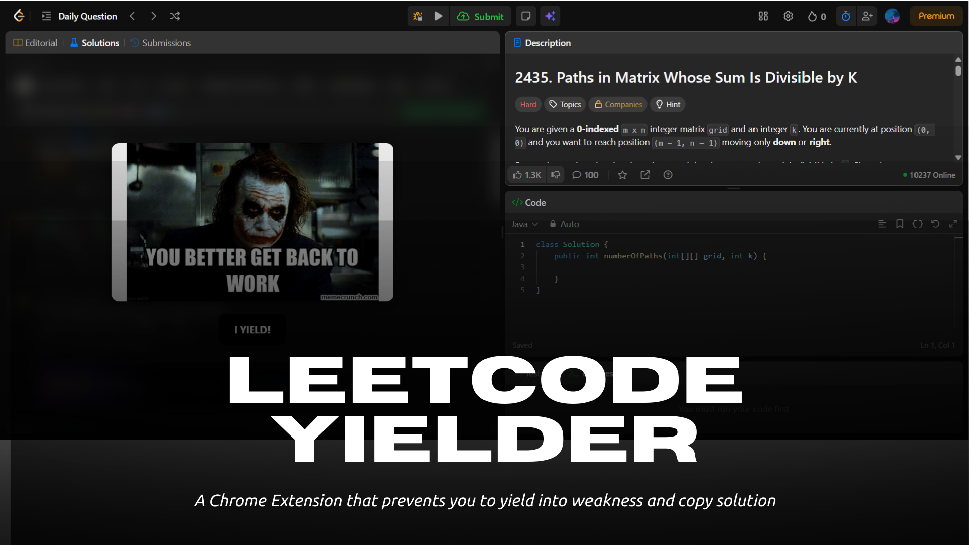 Leetcode Yielder